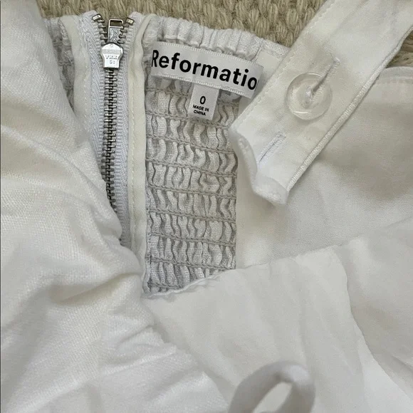 New Reformation Balia Linen Dress - Picture 7 of 8